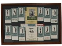 Dow Finsterwald Display - Consistant Golf and Golferama - Framed - JSA ALOA