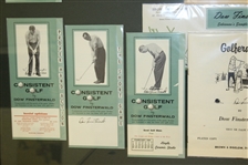 Dow Finsterwald Display - Consistant Golf and Golferama - Framed - JSA ALOA