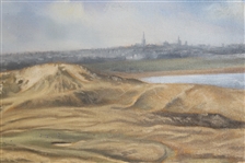 Golf Scene by Charlie Roy - Framed