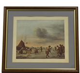 Early 1800s Golfing Scene - Avercamp-esque - Framed