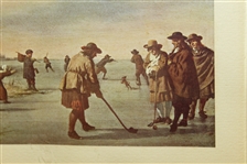 Early 1800's Golfing Scene - Avercamp-esque - Framed