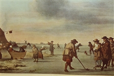 Early 1800's Golfing Scene - Avercamp-esque - Framed