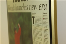 April 14, 1997 Augusta Chronicle Front Page Plaque - Tiger Woods Win