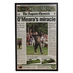 April 13, 1998 Augusta Chronicle Front Page Plaque - Mark OMeara Win