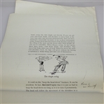 Ben Hogan's Personal Galley Proof of Demaret 1954 Book 'My Partner, Ben Hogan'