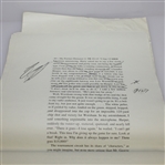 Ben Hogan's Personal Galley Proof of Demaret 1954 Book 'My Partner, Ben Hogan'
