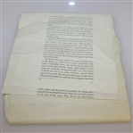 Ben Hogan's Personal Galley Proof of Demaret 1954 Book 'My Partner, Ben Hogan'