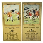 Two 1931 Advertising Calendars with Bobby Jones Lessons on the Back - Roth Collection