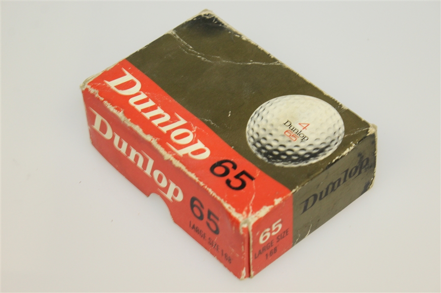 Lot Detail - Dunlop 65 Golf Balls - Four Wrapped and the Box