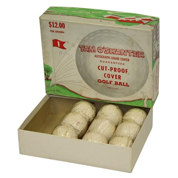 Tam OShanter Autograph Liquid Center Golf Balls - Three Sleeves and Box - Roth Collection