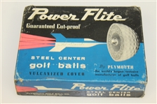 Plymouth Power Flite Steel Center Golf Balls - Three Sleeves and Original Box - Roth Collection