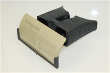 Stereograph Viewer with 30 Cards Featuring Bobby Jones, Vardon, Taylor, and more - Roth Collection