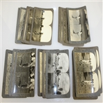 Stereograph Viewer with 30 Cards Featuring Bobby Jones, Vardon, Taylor, and more - Roth Collection