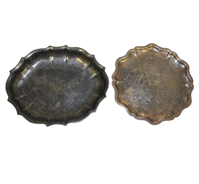 Two Silver Trophy Plates - Azalea 1972 and 1994 SHCC