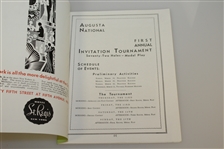 1934 'Augusta Invitational' Masters Tournament Reproduction Program
