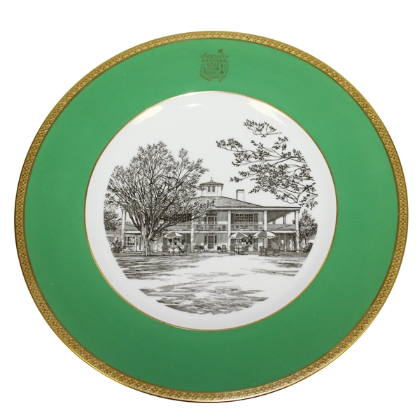 Augusta National Clubhouse Wedgwood Bone China Ltd Ed Plate #110 - Gifted to Bobby Jones Son Robert Tyre III