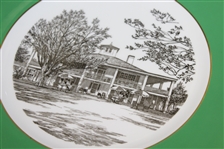 Augusta National Clubhouse Wedgwood Bone China Ltd Ed Plate #110 - Gifted to Bobby Jones' Son Robert Tyre III