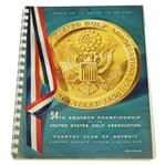 1954 US Amateur Program - Arnold Palmers 1st Major Win- Scarce Spiral Bound Edition