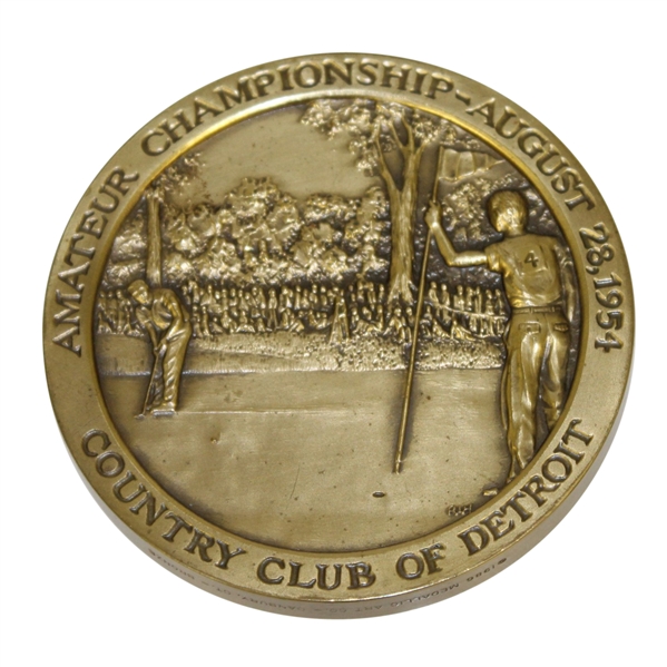 Arnold Palmer 1954 US Amateur Championship Bronze Medal Weight by Medallic Art Co. 
