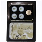 Arnold Palmer Commemorative 50th Masters Appearance Balls and Medal Set