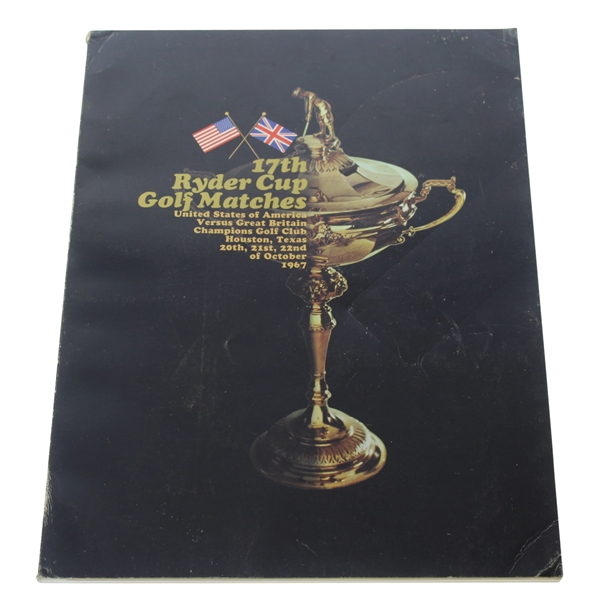 1967 Ryder Cup at Champions Golf Club Program