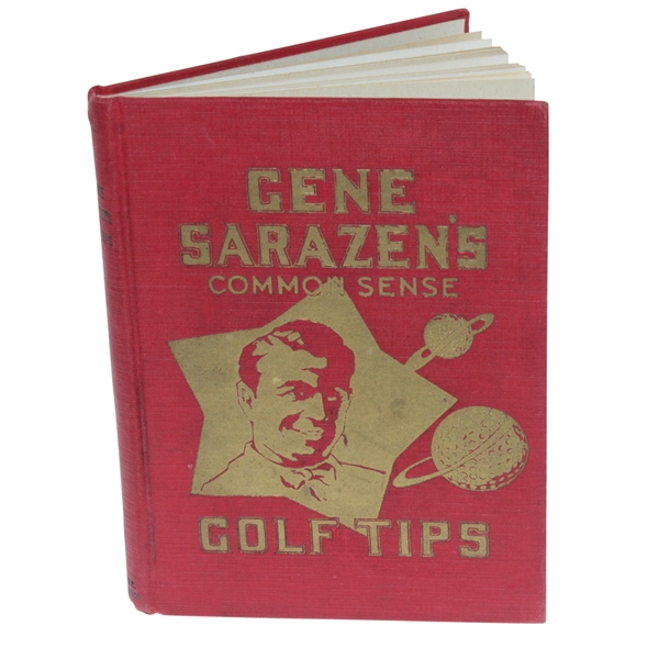 1924 Gene Sarazens Common Sense Golf Tips Instructional Book - 1st Edition