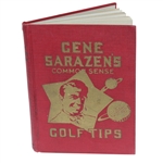 1924 Gene Sarazens Common Sense Golf Tips Instructional Book - 1st Edition