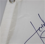 Jordan Spieth Signed 2015 US Open Embroidered Flag - Full Signature JSA ALOA