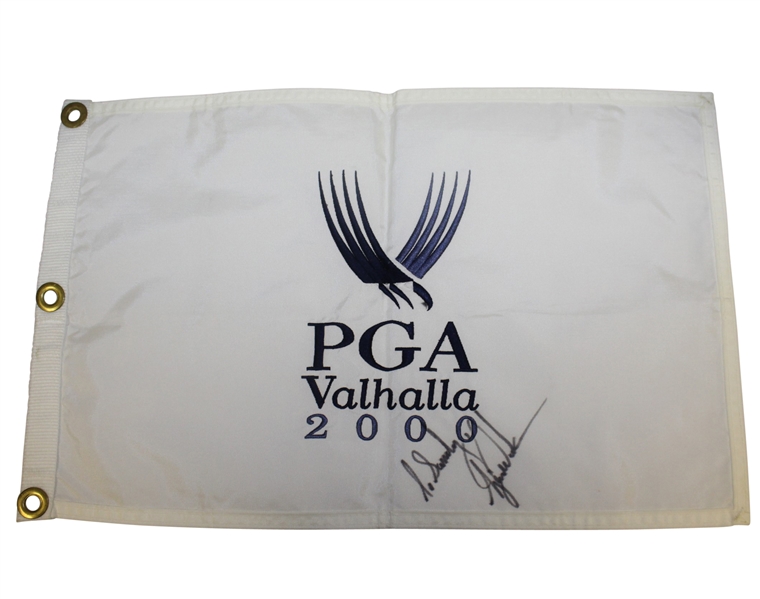 Tiger Woods Signed 2000 PGA Championship at Valhalla Flag - Tiger Slam (3/4) JSA ALOA