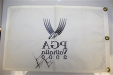 Tiger Woods Signed 2000 PGA Championship at Valhalla Flag - Tiger Slam (3/4) JSA ALOA