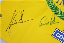 Tiger Woods & Arnold Palmer Signed 2000 Bay Hill Inv. Pinny Flag - Rare JSA ALOA