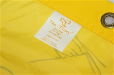 Tiger Woods & Arnold Palmer Signed 2000 Bay Hill Inv. Pinny Flag - Rare JSA ALOA