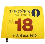 Louie Oosthuizen Signed 2010 Open Championship at St. Andrews Flag JSA ALOA