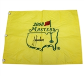 Trevor Immelman Signed 2008 Masters Embroidered Flag - Center Signed JSA ALOA