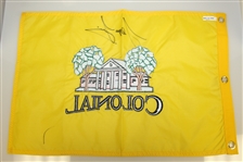 Sergio Garcia Signed (2001) Colonial Embroidered Flag JSA ALOA