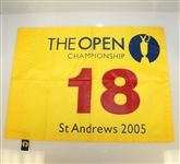Flags from Tiger Woods Major Victories - 2005 Masters, 2005 & 2006 Open, & 2006 PGA