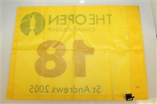 Flags from Tiger Woods Major Victories - 2005 Masters, 2005 & 2006 Open, & 2006 PGA