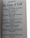 1912 Rules of Golf Booklet - Approved by the R&A in 1908 and USGA Amended in 1912 