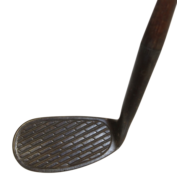 "Kroydon Clubs" Ltd Presentation Short Stop Mashie-Niblick Inscribed to N.H. Lobb - Brick Face