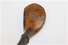 Spalding & Bros. Harry Vardon Splice Neck Brassie with Harry Vardon Shaft Stamp