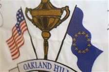 2004 Ryder Cup Flag Signed by Winning European Team & Captain - Framed JSA ALOA
