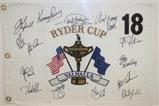 2008 Ryder Cup Flag Signed by United States Team & Captain - Framed JSA ALOA