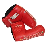 Two Scotty Cameron Studio Stainless Red Putter Head Covers