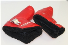 Two Scotty Cameron 'Studio Stainless' Red Putter Head Covers