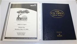 Assorted 2008 US Open at Torrey Pines Items - Annual, Spectator Guide, Pairing Sheets and More
