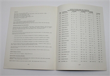 1934-1978 Masters Tournament Scoring Records & Statistics Booklet - 16th Edition
