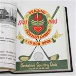 5 Reading Open Programs (1947-1951) & 1953 Ryder Cup Challenge Matches Program - All Bound