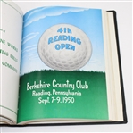 5 Reading Open Programs (1947-1951) & 1953 Ryder Cup Challenge Matches Program - All Bound