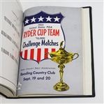 5 Reading Open Programs (1947-1951) & 1953 Ryder Cup Challenge Matches Program - All Bound