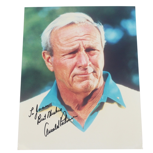 Arnold Palmer Signed 8x10 Color Photo JSA ALOA